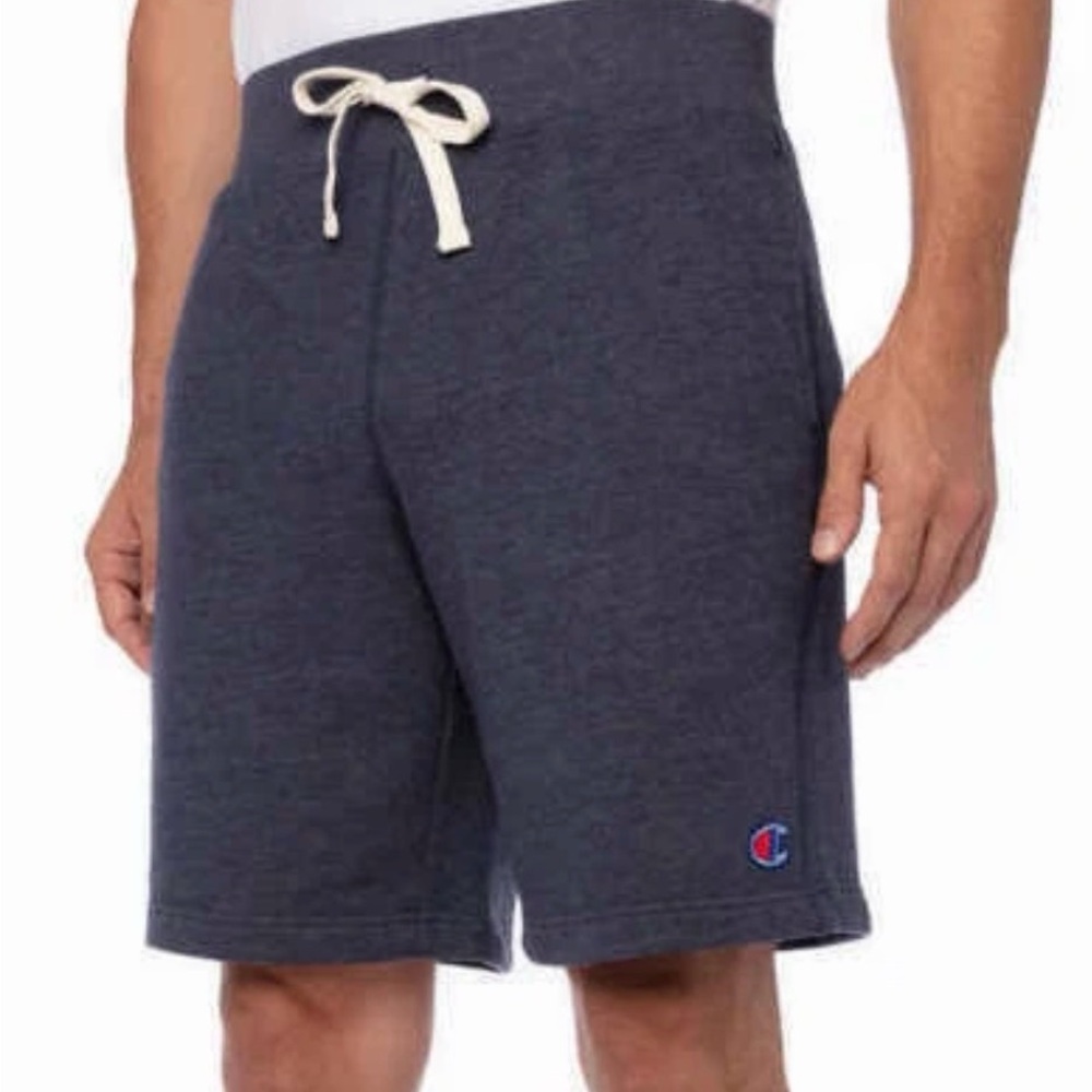 Champion Men's French Terry Drawstring Shorts, Navy Medium